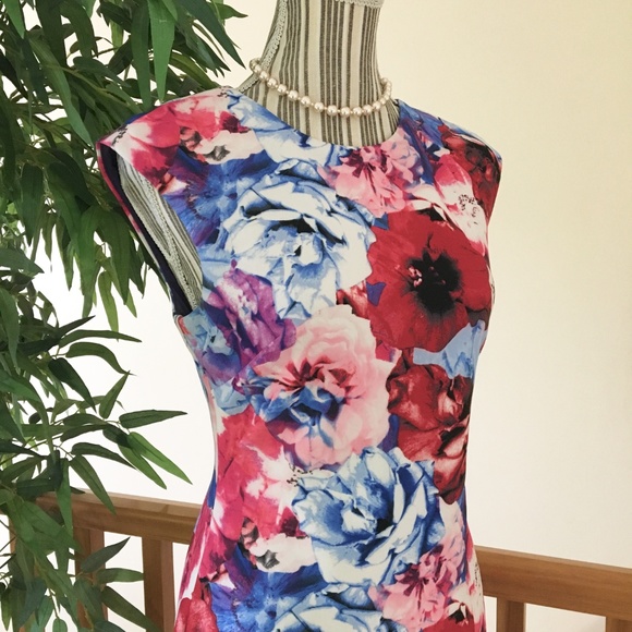 Vince Camuto Floral Print Sheathe Dress - Picture 3 of 9